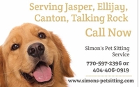 Pet Sitting in your home or mine. by Simon's Pet Sitting Service