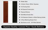 Kitchen and bathroom cabinets by Direct Cabinet Supply