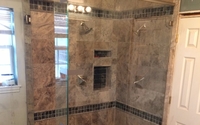 Custom Framless Shower by Eva's All Seasons Glass