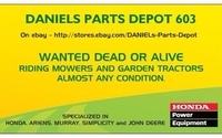 Online Source Used Riding Mower Garden Tractor Parts Daniels Parts Depot by Daniels Parts Depot 603     DanielsPartsDepot603 