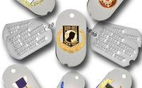 MIlitayr Dog Tags by Hoover Manufacturing Co