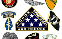 Military Pins by Hoover Manufacturing Co