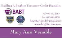 Get your Credit Check up and/or Credit Cards by BABT Tax