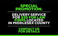 courier service for lawyers only $35 by New Jersey Delivery & Errand Service