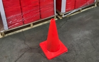 low temperature (-40 C) traffic cone by Gemma Plastic Products Inc