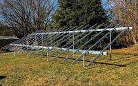Solar Ground Mount Racking Installations by Solar Foundations USA, Inc.