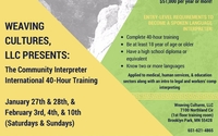 Begin Your Career as an Interpreter in our course by Weaving Cultures, LLC