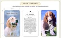 Memorial Pet Cards by Memorial Prayer Cards