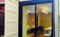 Mobile Office - Shipping Container  by Covenant Development llc