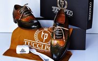 TucciPolo Handmade Unisex Wingtip Oxford Style Green Luxury Shoe by Tucci Polo Inc