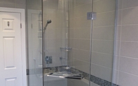Custom Glass Shower by Vitrerie Des Sources