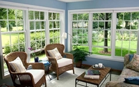 White cottage-style double hung windows by Mark Szwabo - Cambridge Engineering
