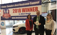 2018 Cintas Canada's Best Restroom Contest Winner by St. Albert Honda