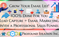 Landing Page and Email List Set Up by Profound Ideation Inc. - 416.809.9862