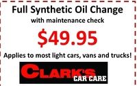 Full Service Auto Maintenance and Repair by Clark's Car Care Inc