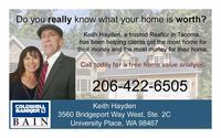 No Cost Home Value Analysis  by Coldwell Banker Bain