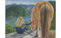 Original Art by Gigi Barrett Fine Art/Blue Eyed Dingo