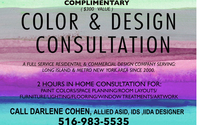 Free DESIGN & COLOR CONSULTATION CARD by Design Cache Interiors