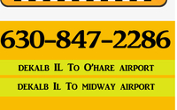 Taxi To/From O'hare To Dekalb IL by St Charles Taxi Shuttle