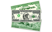 Million Dollar Bills by Atlanta AdGraphics, LLC