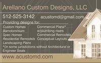 Designs (There’s no design to big, or too small) by Arellano Custom Designs, LLC