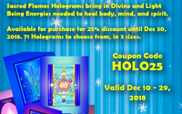 Sacred Flame Holograms by Healing Gateway