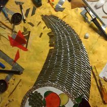 http://stainedandleadedglass.net/Cornucopia/ by Gebo's Glass Creations