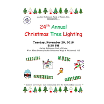 24th Annual Christmas Tree Lighting by Jackie Robinson Park of Fame, Inc.