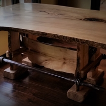 Live Edge Dining Table by Nature's Knots Custom Furniture