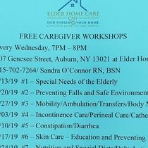 Free Caregiver Workshops by Elder Home Care CNY