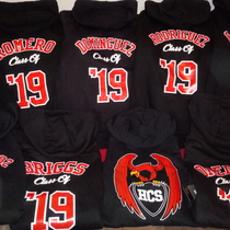 Senior Graduation Hoodies (High Quality Heat Transfer) by Kan's Embroidery