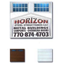 Garage Doors  and installation by Horizon Steel Structures, LLC