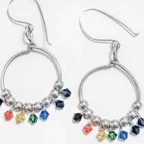 Chakra earrings by elfstones by Liz