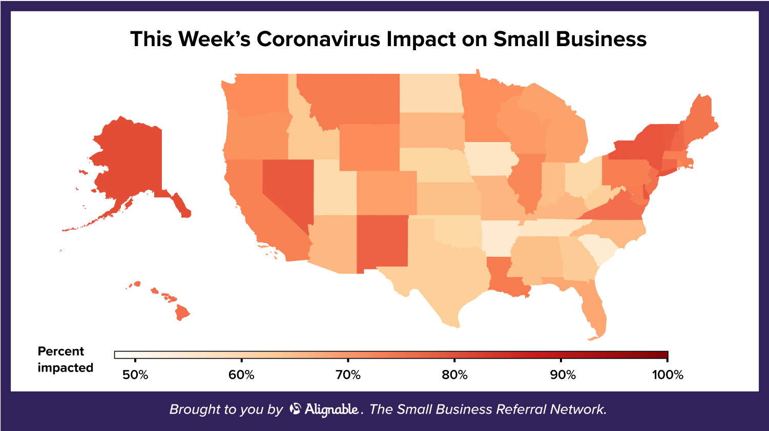 May 29 coronavirus impact on small businesses Alignable pulse poll results