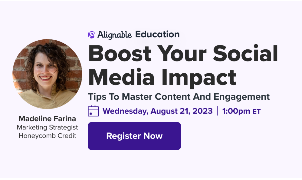 August's Boost Your Social Media Impact Webinar With Honeycomb Credit