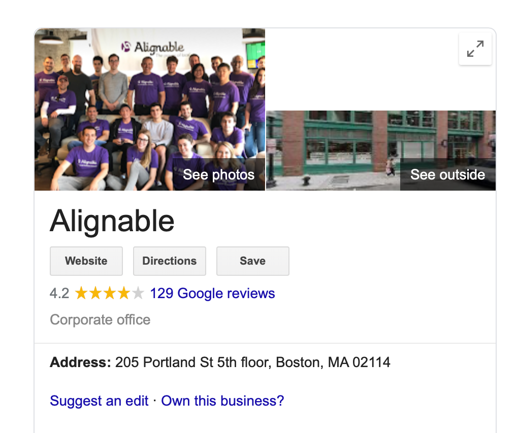 Alignable google my business profile how to increase online sales