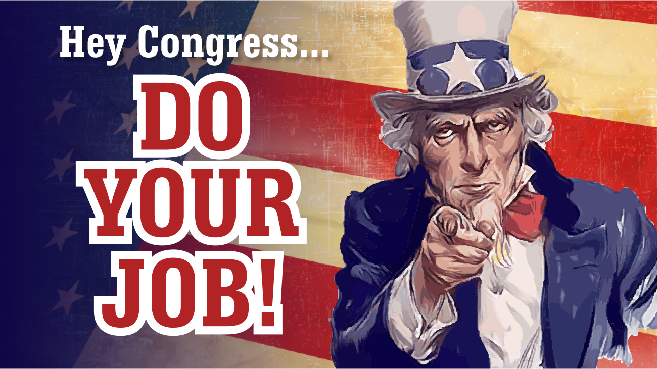 Hey Congress Do Your Job and Support Small Businesses