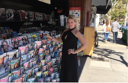 Heidi of The World Newsstand in Laguna Beach, FL