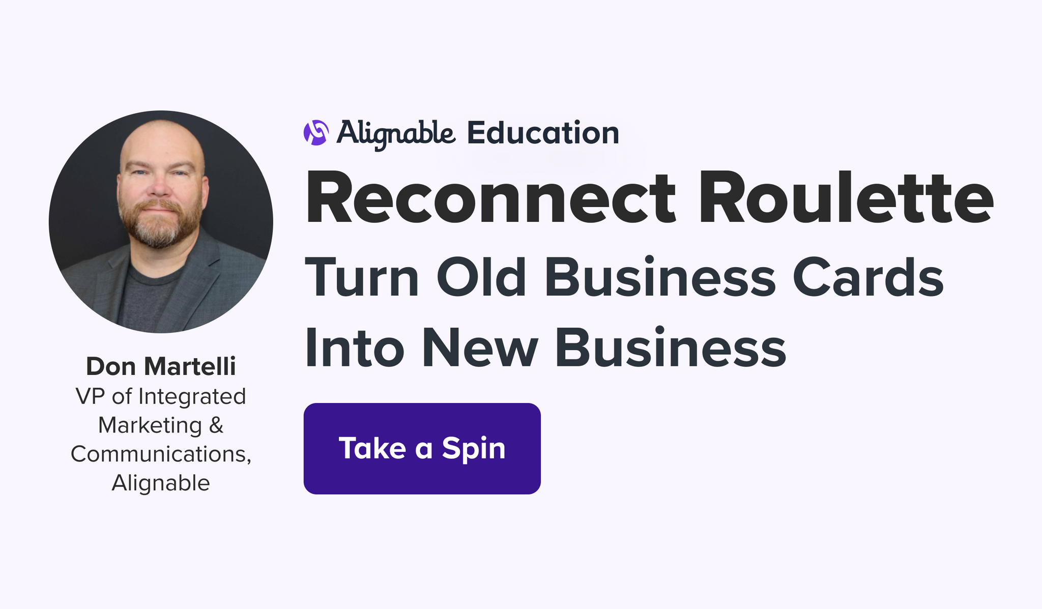 Reconnect Roulette article on turning old business cards into new business