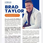 Bradley Taylor from Snooze Mattress Franchise Development