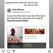 Jeremy Williams from Jw tax team