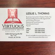 Leslie Thomas from Virtuous Accountants-N-Tax Service LLC