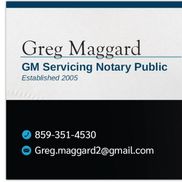 Phillip Maggard from GM Servicing -Notary Services