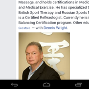 Dennis Wright from Dennis W Wright  LMT MA