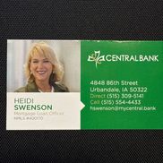 Heidi Swenson from Central Bank