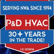 David or Pam from P&D HVAC Heating & Cooling Co.