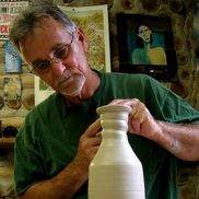 Rodney Lemonier from Good Earth Pottery the studio of Rodney and Judy Lemonier