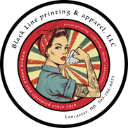 Black Line printing and apparel