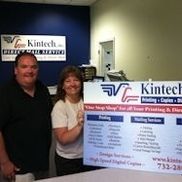 Carol Cotta and Gary Porter from Kintech Printing Copy and Direct Mail Service