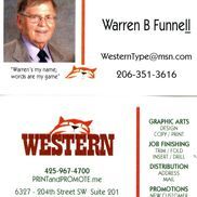 Warren B Funnell from Western Type & Print